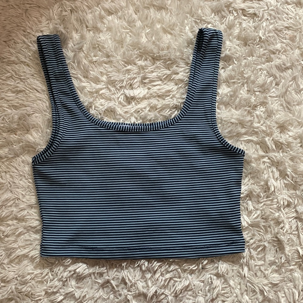 Zara Striped Cropped Top